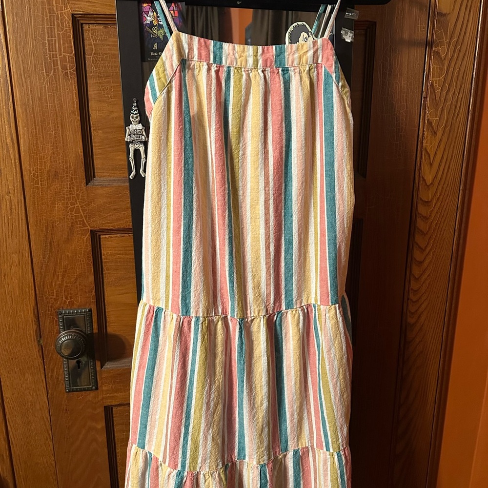 Roxy Pastel Striped Midi Dress